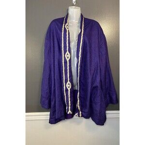 Ginatu Robe Jacket Mens 2XL Embroidered Ghanaian African Lined Exclusive